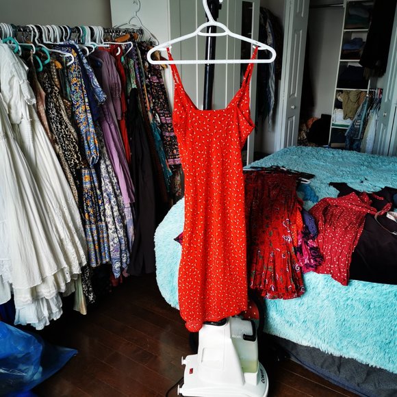 Red Strappy Dress - Picture 5 of 6